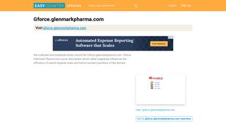 Gforce Glenmark Pharma (Gforce.glenmarkpharma.com) - Glenmark ...