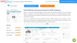 Glace EMR Software | Latest Reviews, Pricing and Free Demos | EMR ...