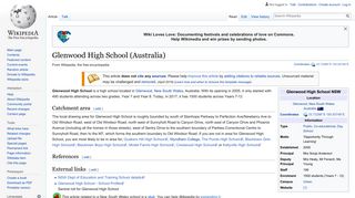 Glenwood High School (Australia) - Wikipedia