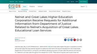 Nelnet and Great Lakes Higher Education Corporation Receive ...
