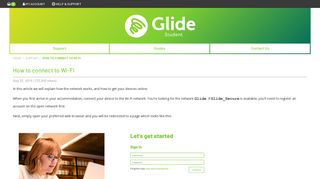 How to connect to Wi-Fi - Glide Student - StudentCom