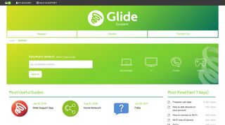 Glide Student Broadband Help & Support - My Account