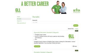 GLL Jobs and Careers in the UK! - Leisurejobs