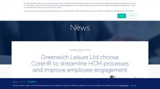 Greenwich Leisure Ltd choose CoreHR to streamline HCM processes ...