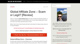Global Affiliate Zone - Scam or Legit? [Review] - No BS IM Reviews!