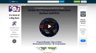 Global Air Transportation Execution System (GATES) - ppt video ...