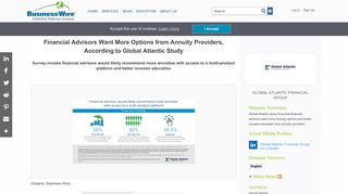 Financial Advisors Want More Options from Annuity Providers ...