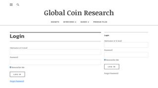 Login – Global Coin Research