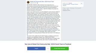 Global Coin Community Help - Facebook