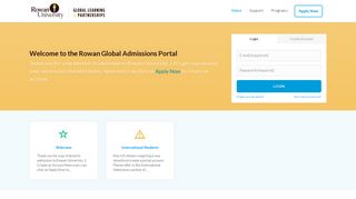 Rowan Global Admissions Portal