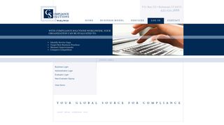 Login Area - Compliance Solutions Worldwide - Your Global Source ...