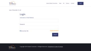 Login - Global Connection