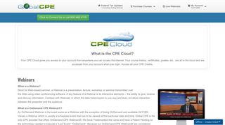 Global CPE | Webinars