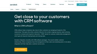 CRM Software | Zendesk