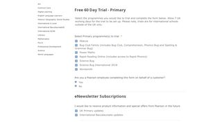 Free 60-day trials | Pearson Global Schools