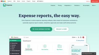 Online Expense Report Software | Zoho Expense