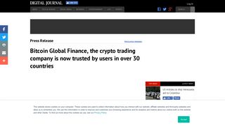 Bitcoin Global Finance, the crypto trading company is now trusted by ...