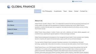 Company - Global Finance