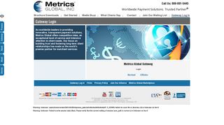 Metrics Global Gateway Login | Metrics Global Inc.