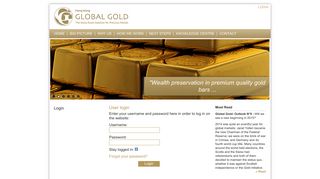 Login: Global Gold