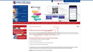 Global Corporate Online Banking - || Global IME Bank Ltd. || THE ...
