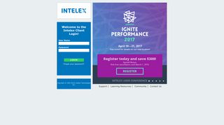 Sign In : Intelex 6.5.17.0