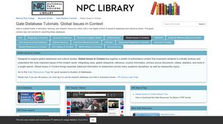 Global Issues in Context - Gale Database Tutorials - Research Guides ...