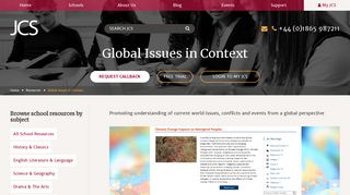 Global Issues in Context | JCS - JCS Online Resources