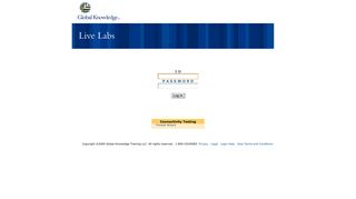 Global Knowledge Live Labs - Login