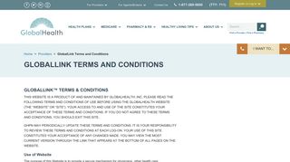 GlobalLink™ Terms & Conditions | GlobalHealth