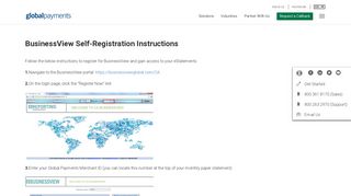 eStatement registration instructions - Global Payments