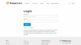 Login - PrimeGlobal