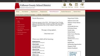For Parents / Home - Calhoun County Schools
