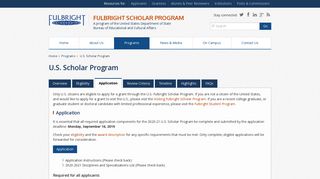 Application Login | Fulbright Scholar Program