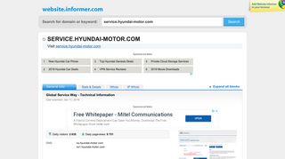 service.hyundai-motor.com at WI. Global Service Way - Technical ...