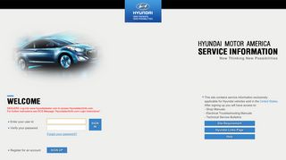 Hyundai Service Website