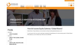 How do I access Equity Gateway / Global Shares? - Lovinklaan