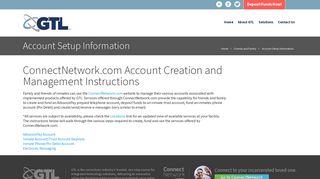 Account Setup Information | GTL