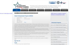 USEFP :: Global Undergraduate Program (UGRAD)