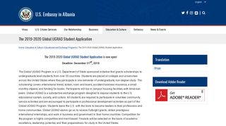 The 2019-2020 Global UGRAD Student Application | U.S. Embassy in ...