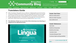 Global Voices Community Blog » Translators Guide