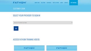 Customer Login | FATHOM