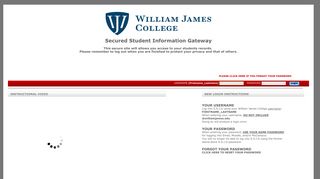 Login - William James College