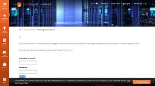 Please login to Use the Site | GLOBALFOUNDRIES