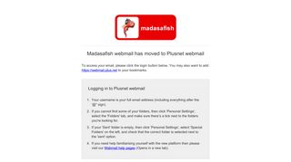 madasafish Webmail