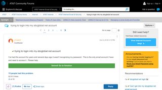 Solved: trying to login into my sbcglobal.net account - AT&T ...