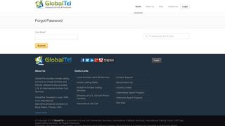 GlobalTel: Customer Login