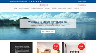 SA's Largest Discounted Travel Club - Home | Global Travel Alliance SA