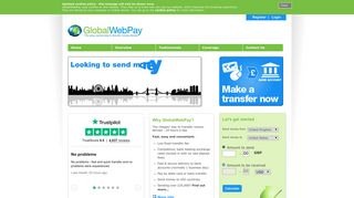 Transfer Money Abroad – GlobalWebPay Money Transfer