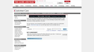 Customer Care - The Globe and Mail